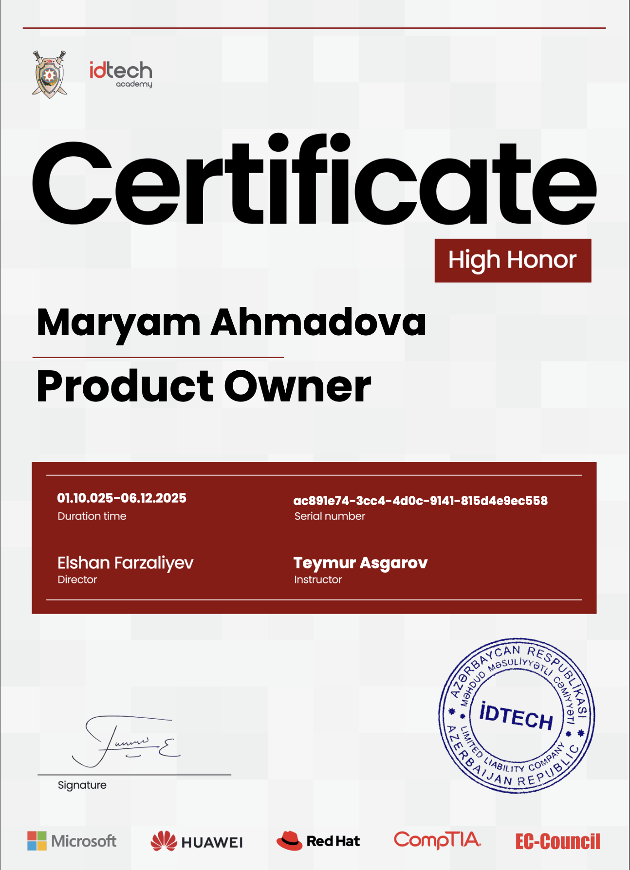 Certificate 3